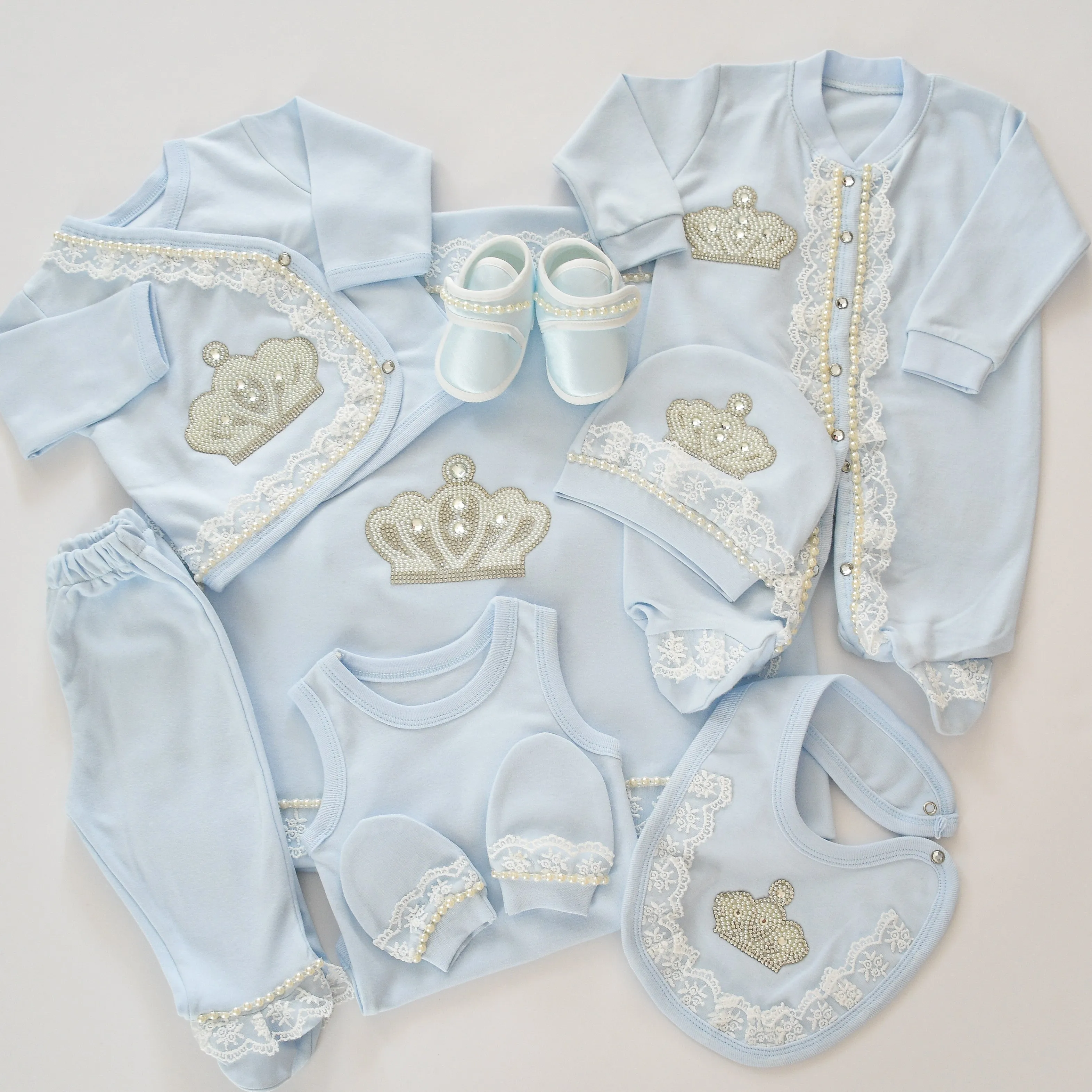 10 Piece Prince Baby Boy Set