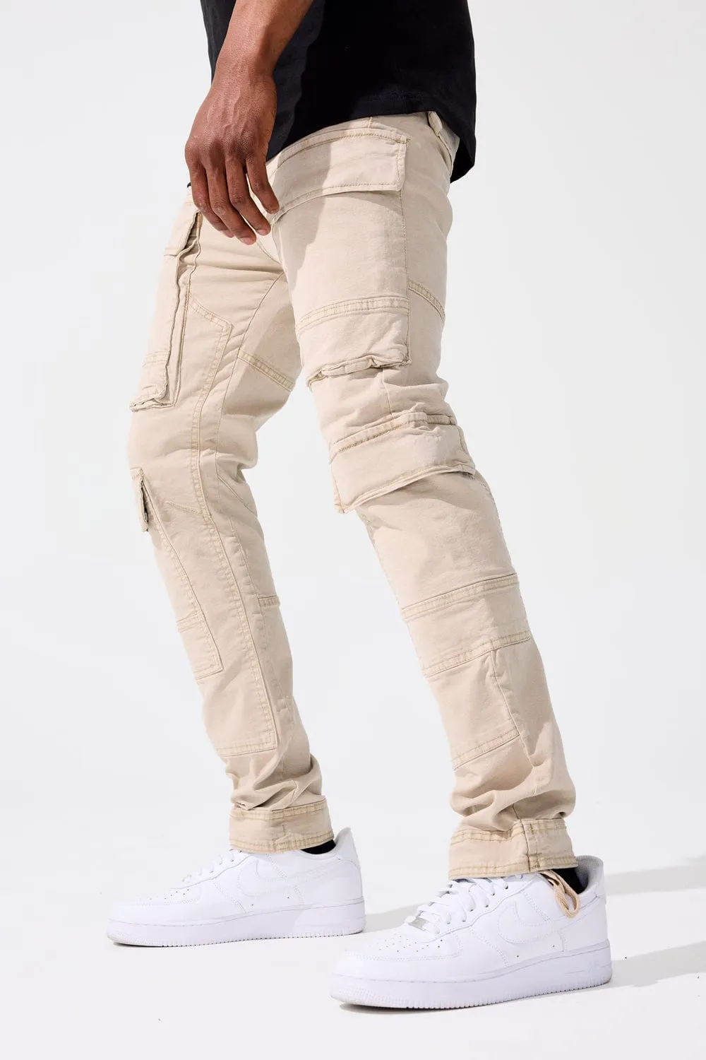 Aaron - Alpine Cargo Pants (Steel Khaki)