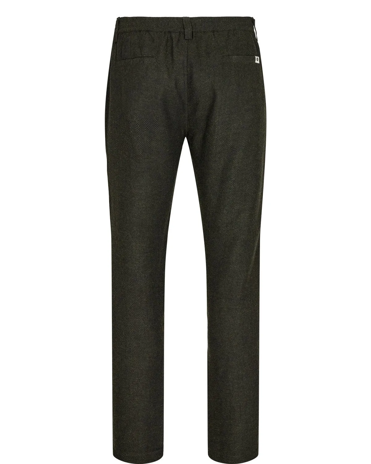 AKJAMES WOOL PLEAT PANTS - Forest night