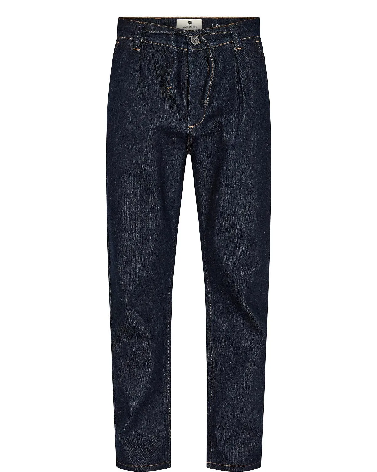 AKJAN DENIM PLEAT PANTS - Raw Denim