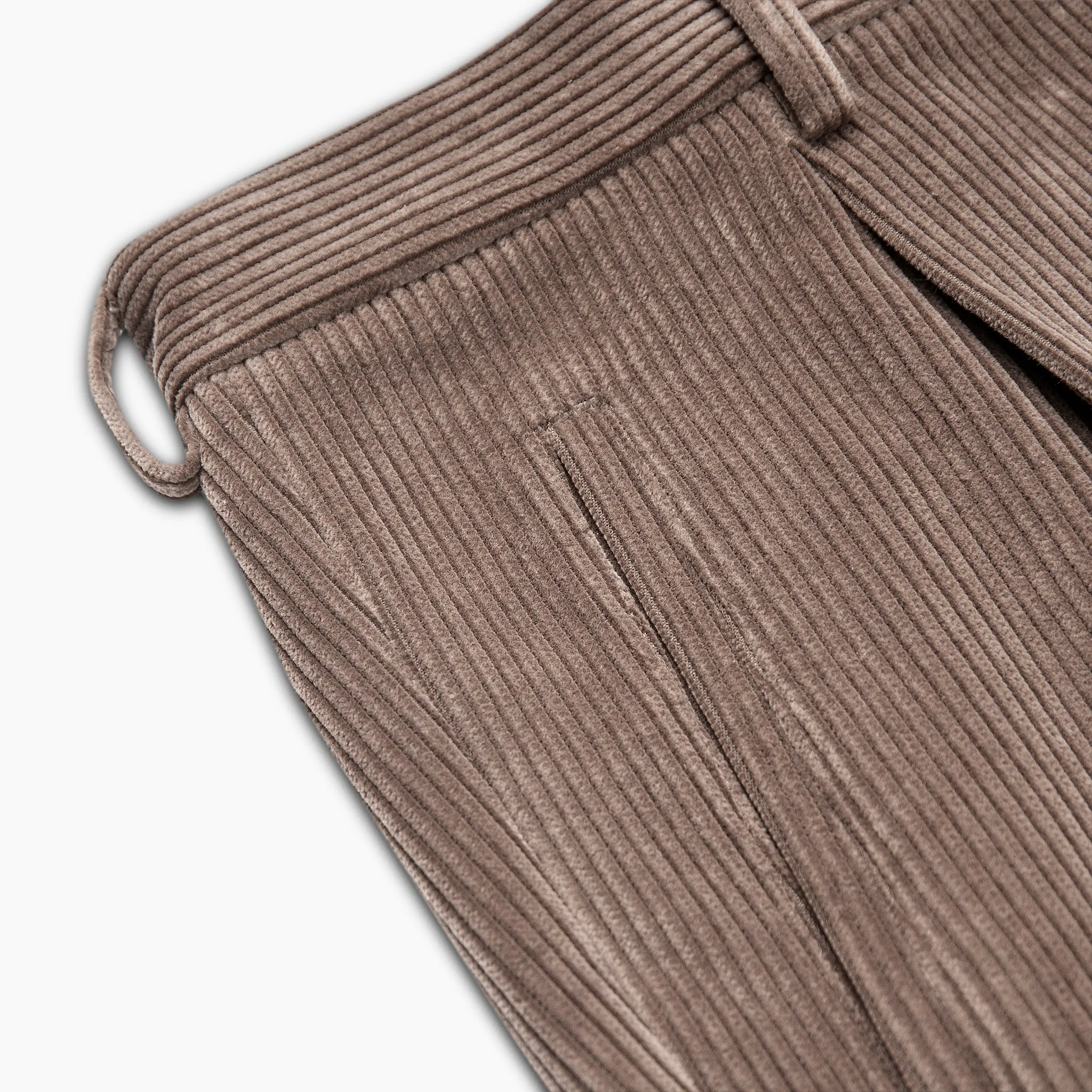 Alain Pleated Chino stretch corduroy