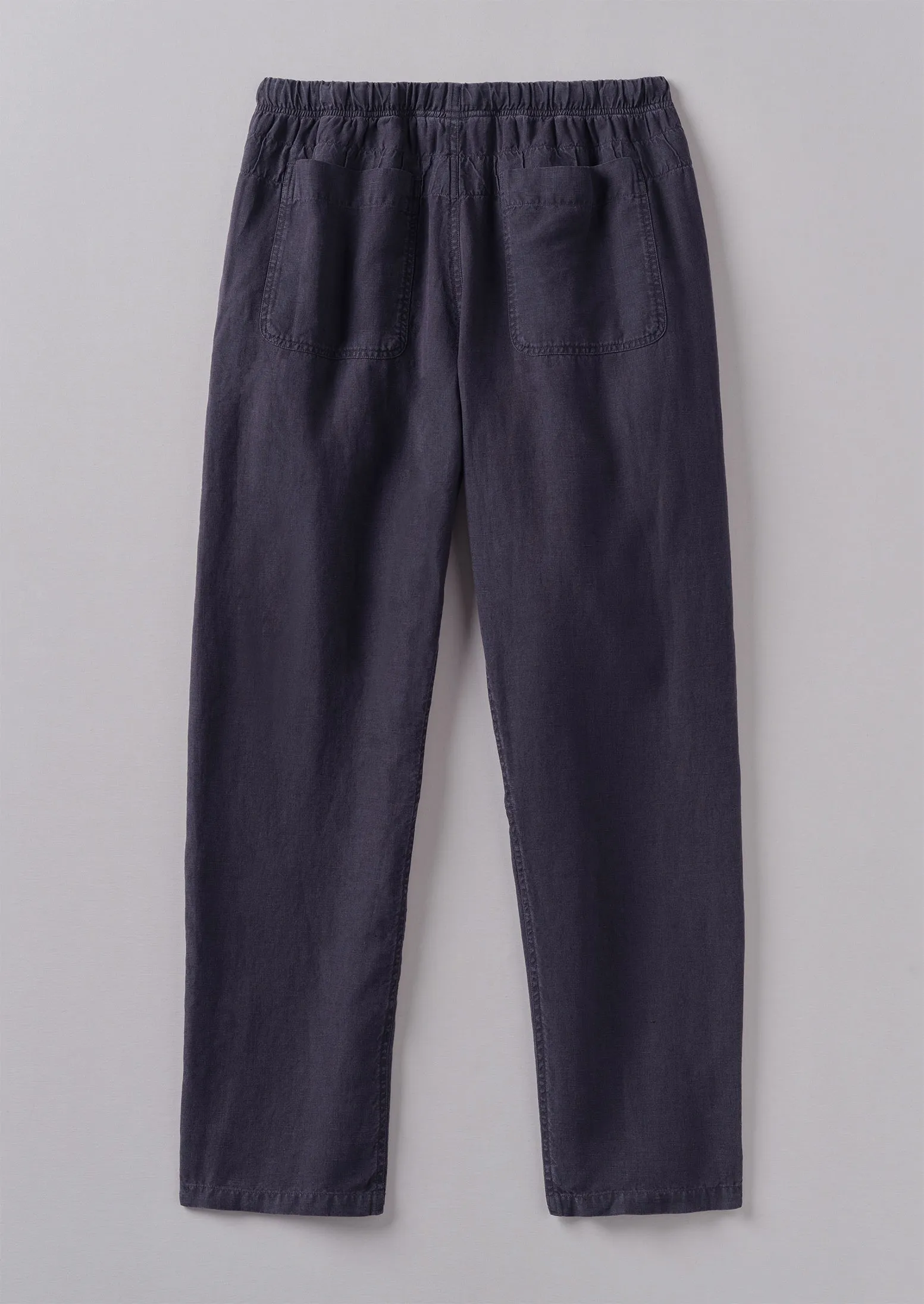 Alfie Garment Dyed Linen Pants | Slate