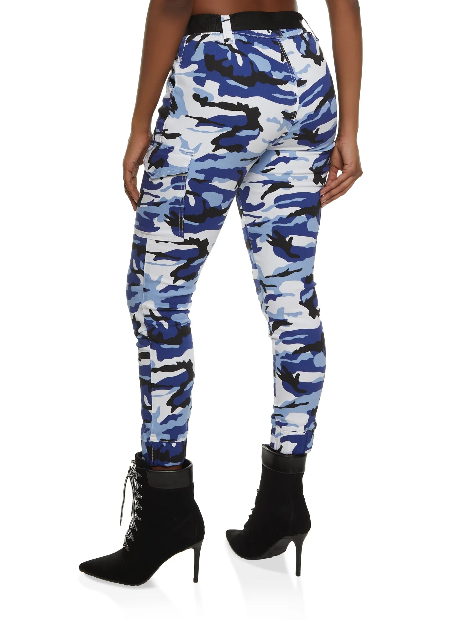 Almost Famous Belted Camo Cargo Joggers