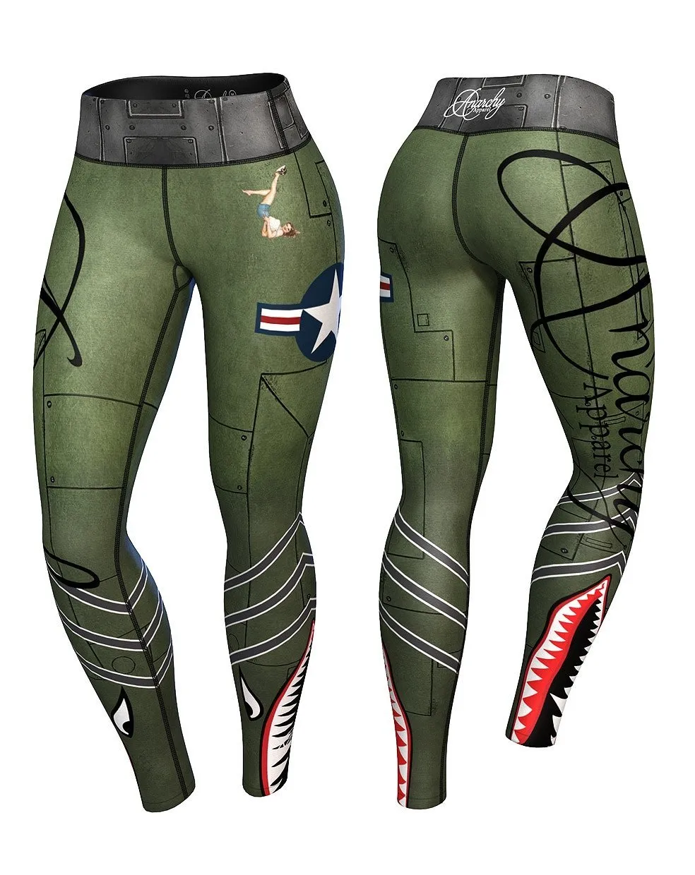 Anarchy Apparel Bomber Compression Leggings