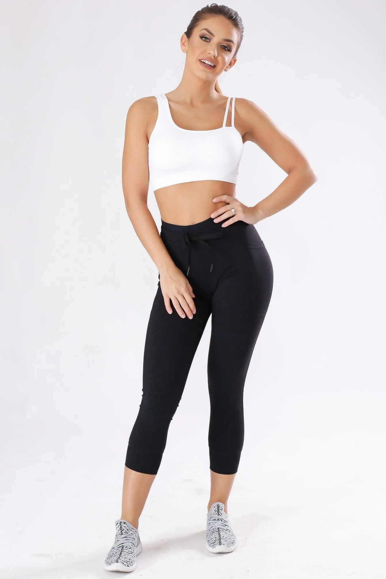 At All Times Drawstring Capri Leggings