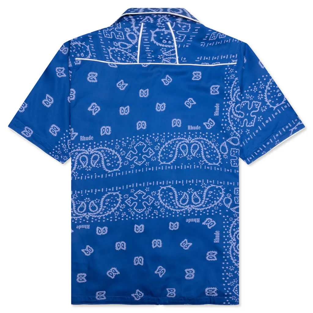 Bandana Track Shirt - Blue