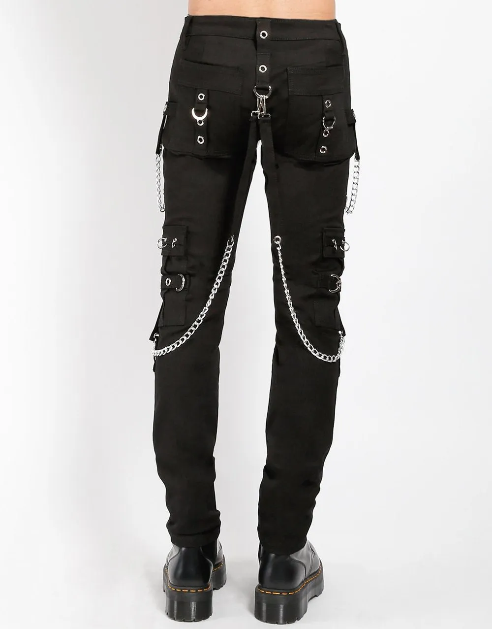 Black & Black Stitch No Excuse Pants