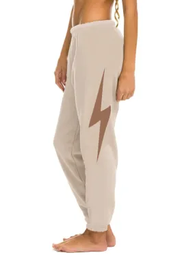 Bolt Womens Sweatpants, Sand/Mocha