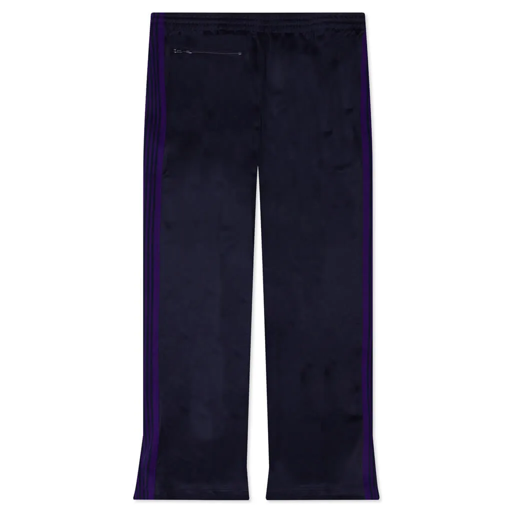 Boot-Cut Track Pant Poly Smooth - Navy