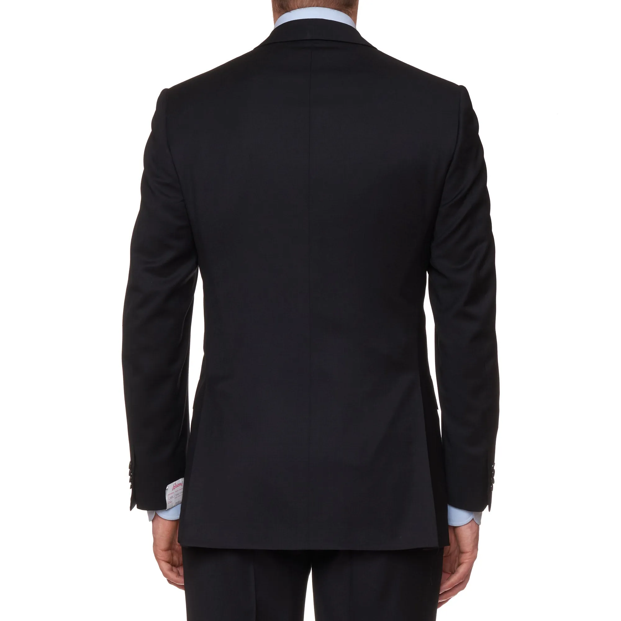 BRIONI "CHIGI" Handmade Black Wool Luxury Suit EU 60 NEW US 50