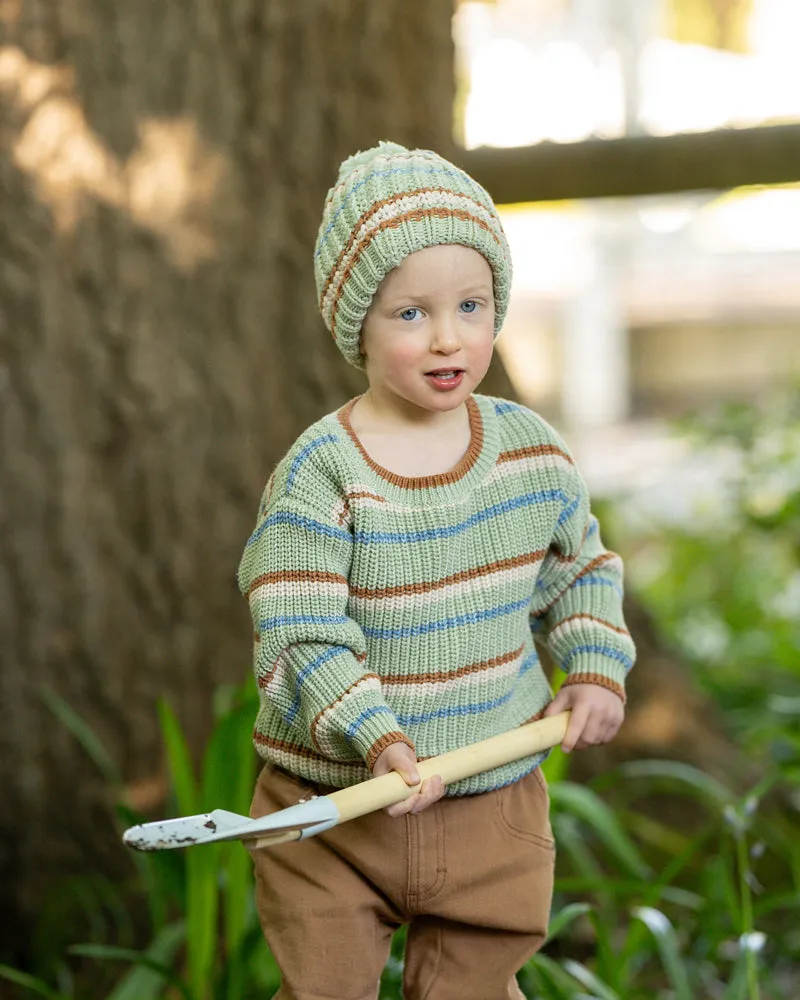 BUG STRIPE KNITTED JUMPER