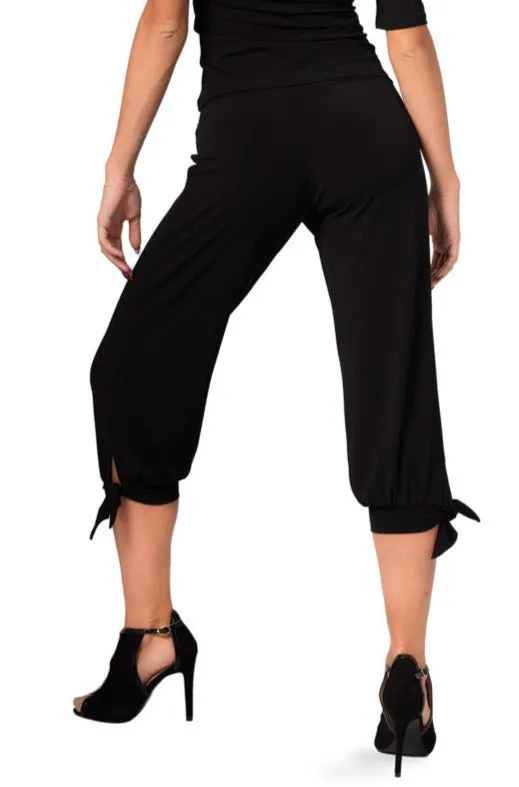 Capri Pants With Adjustable Cuffs