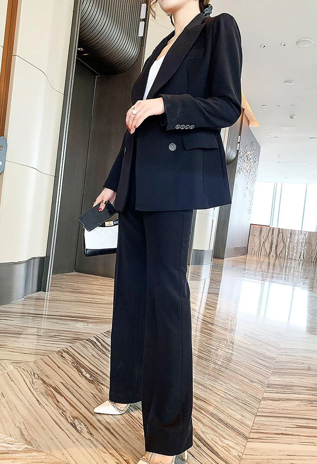 Carmen Double Breasted Blazer & Pantsuit Set