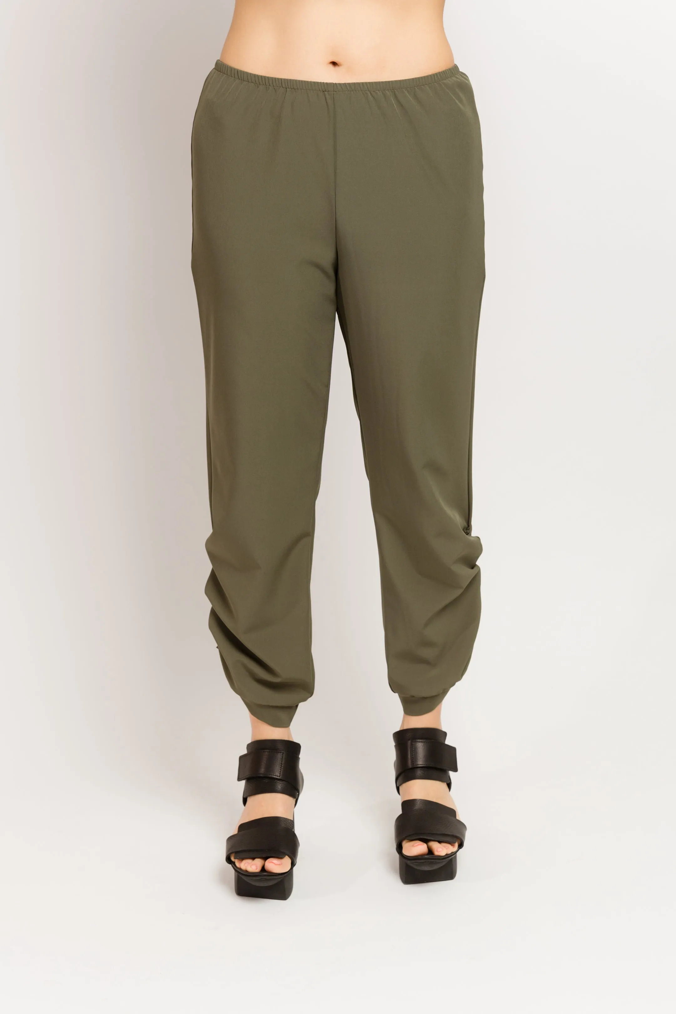 Caterpillar Pants in Olive Techno Stretch