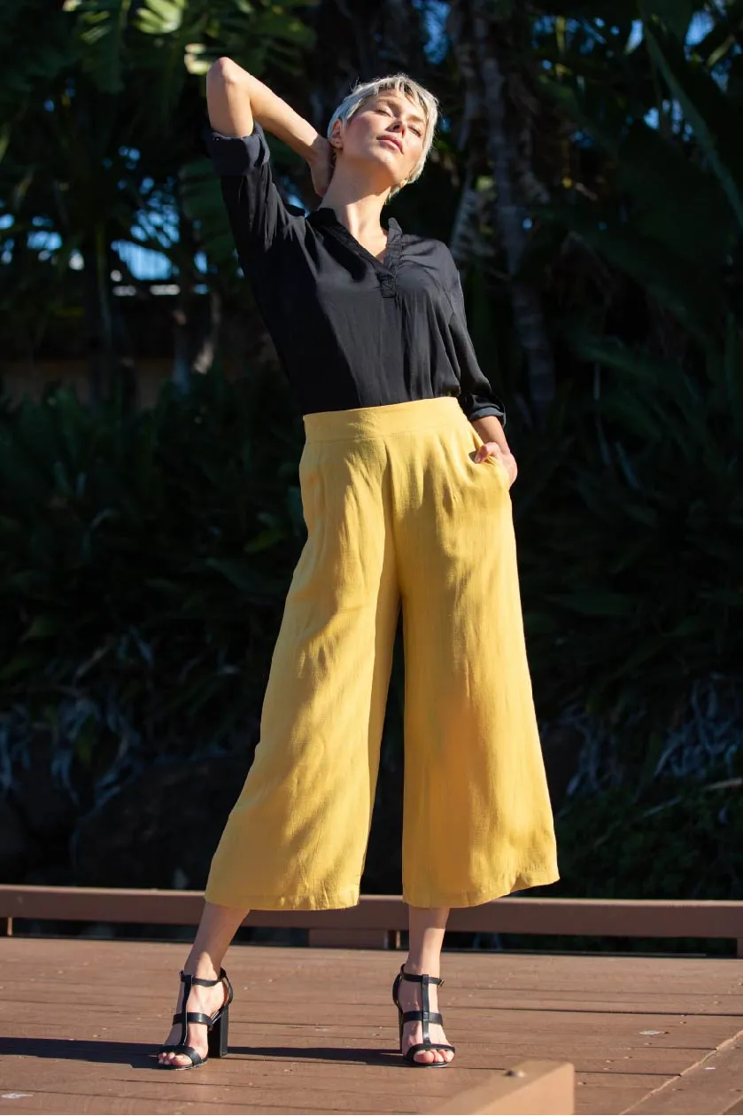 Chelsea Elasticated Mustard Culotte