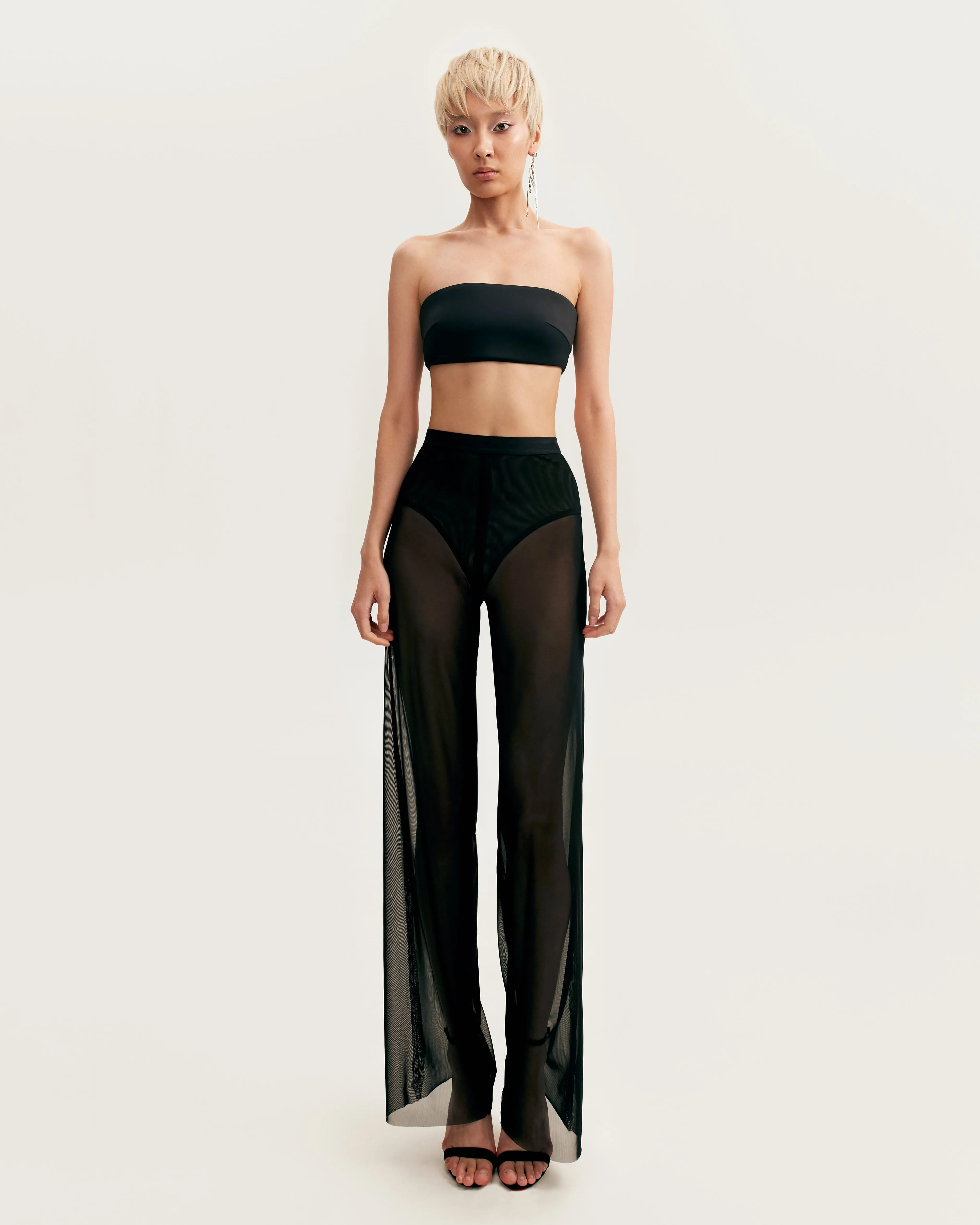 Chic sheer co-ord set in black, Xo Xo