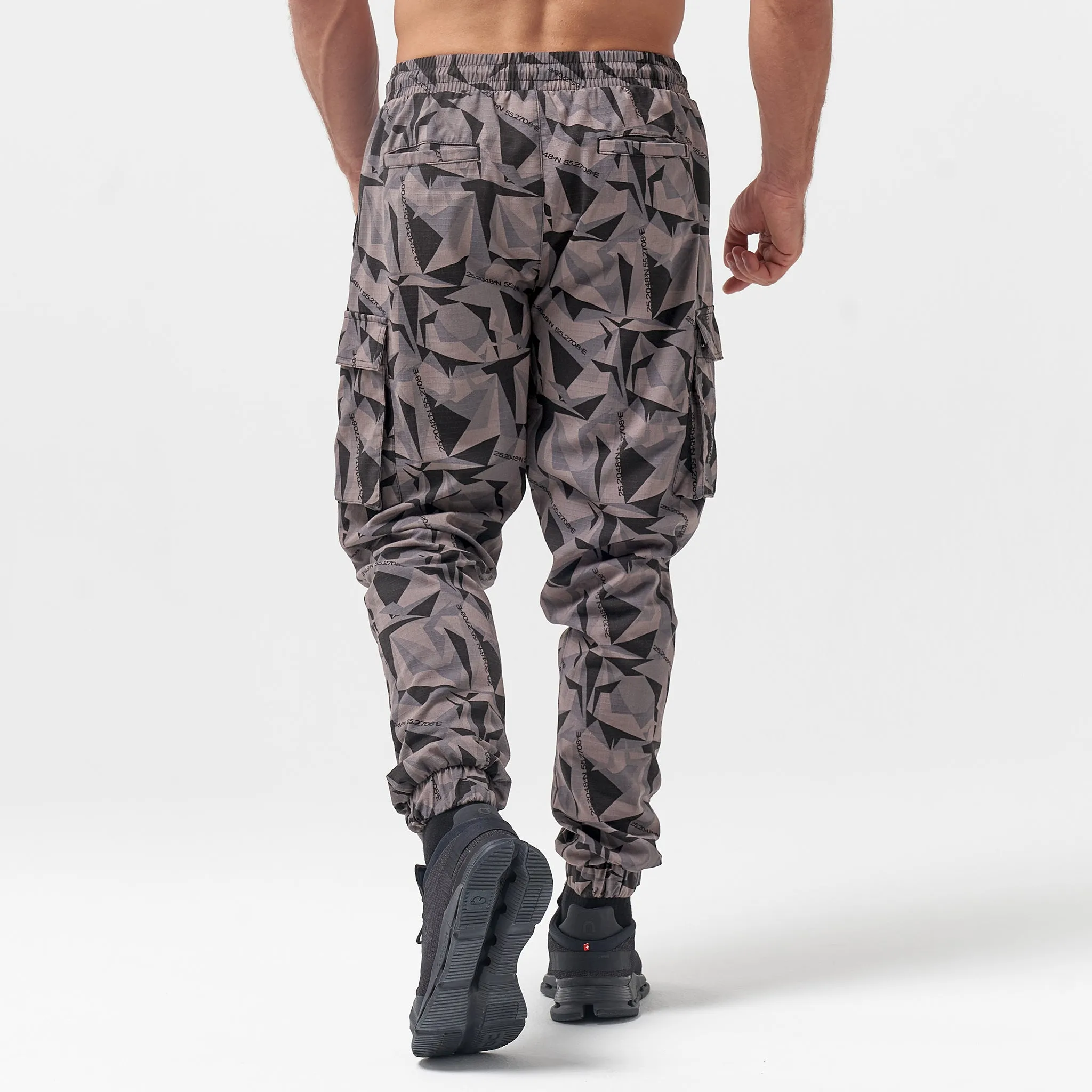 Code Camo Cargo Pants - Black Print