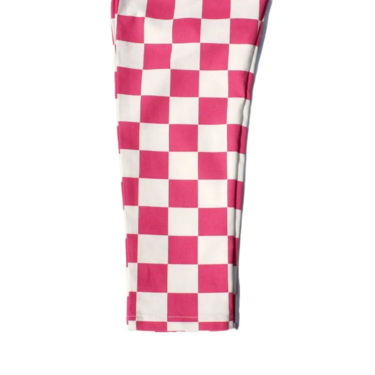 Cookman Chef Pants Kids - Checker : Pink