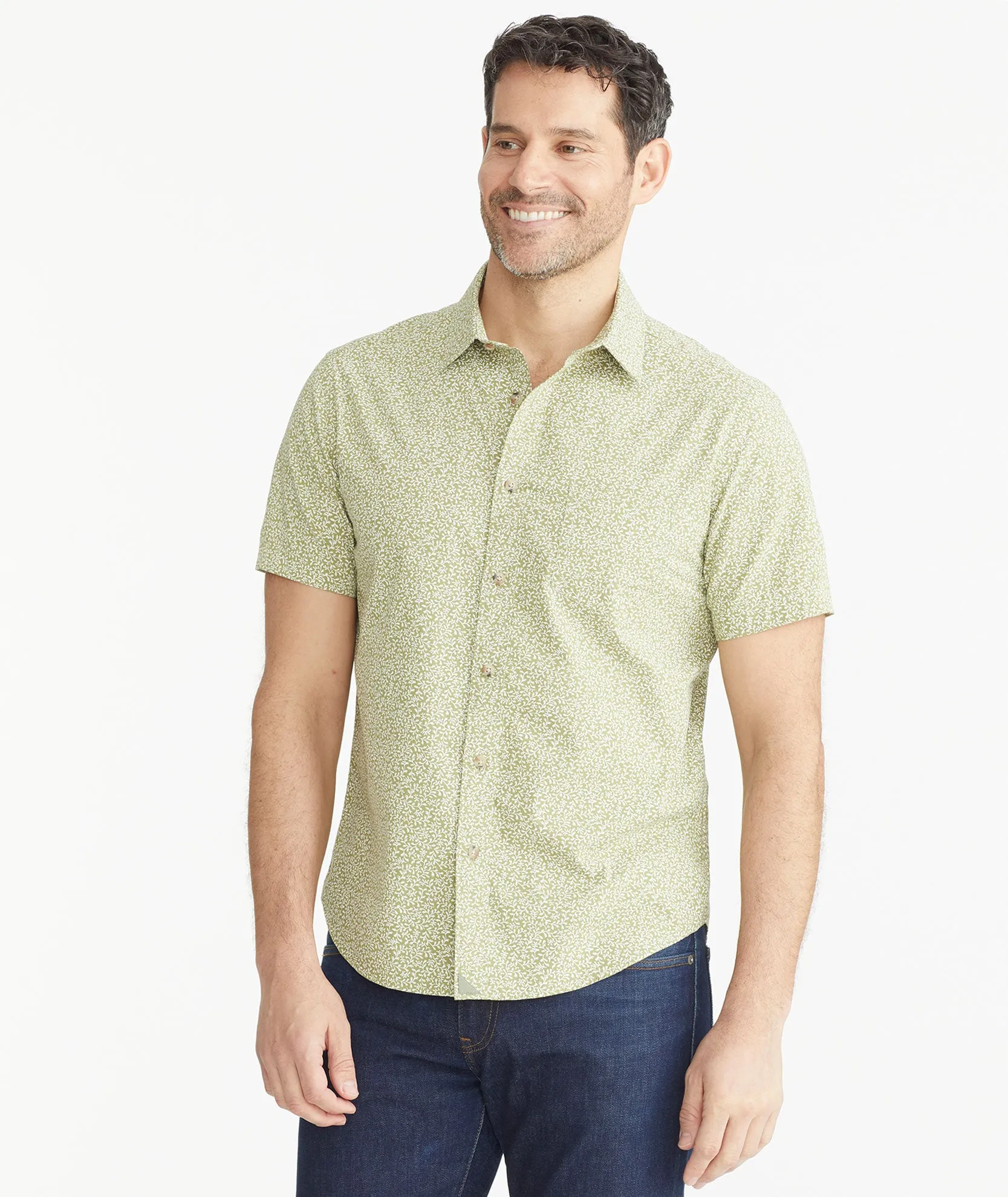 Cotton Short-Sleeve Byers Shirt