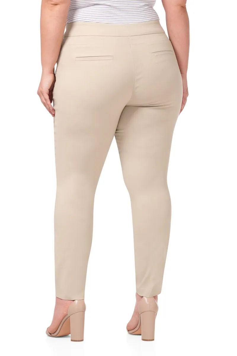 Curvy Tummy Control Work Pants with Real Pockets