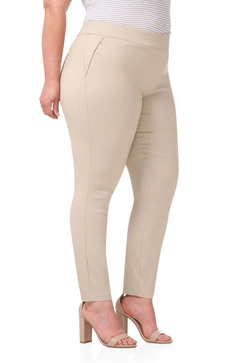 Curvy Tummy Control Work Pants with Real Pockets