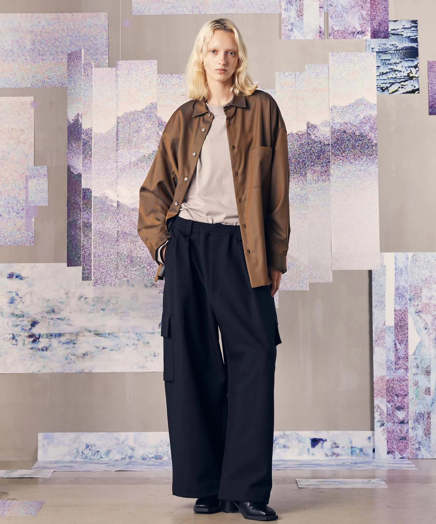 Down In Fabric Prime-Wide Cargo Pants