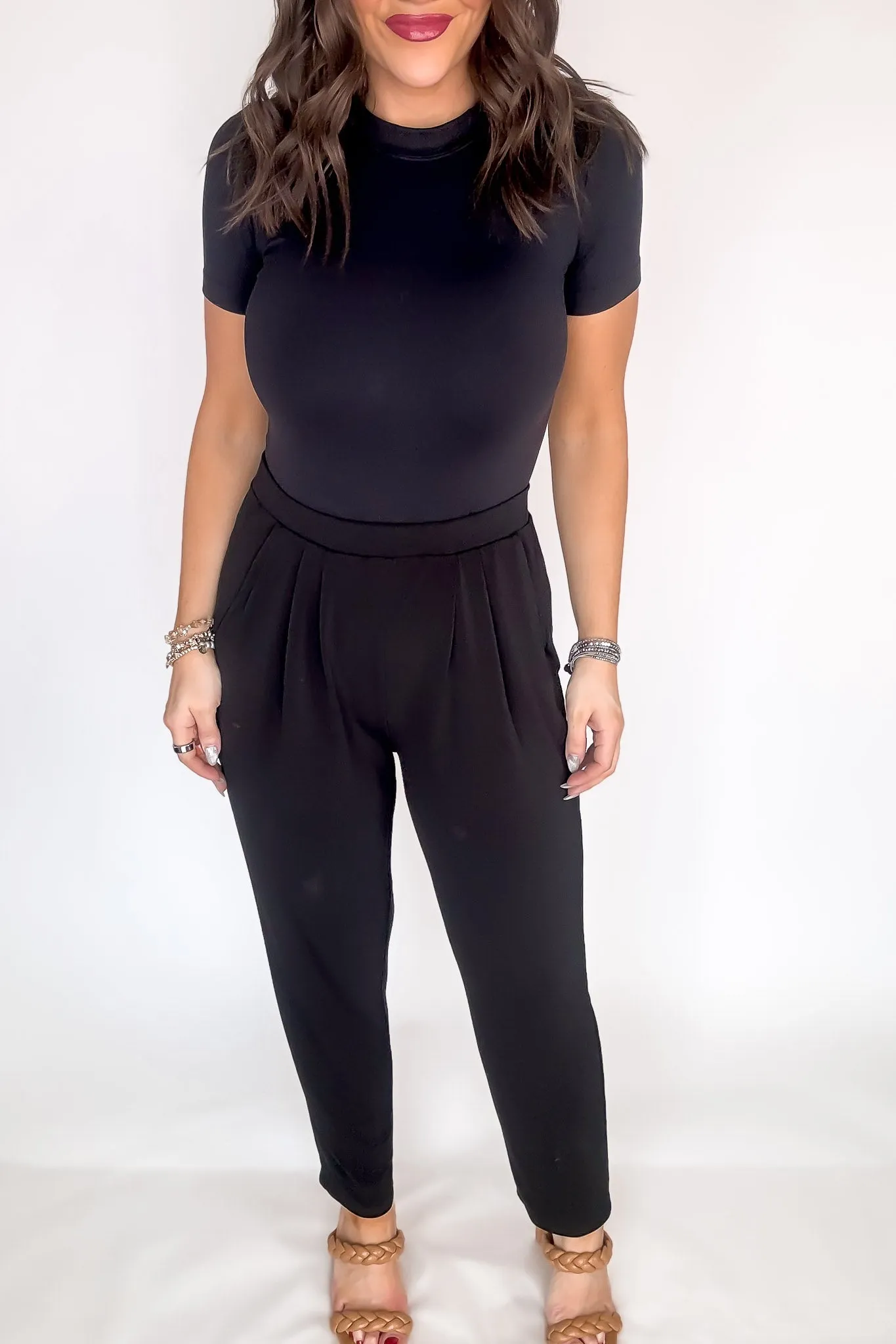 Dress It Up Black Stretch Dress Pants