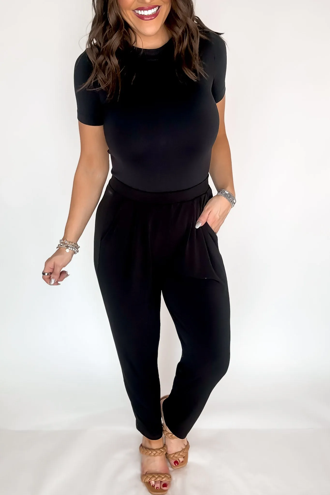 Dress It Up Black Stretch Dress Pants