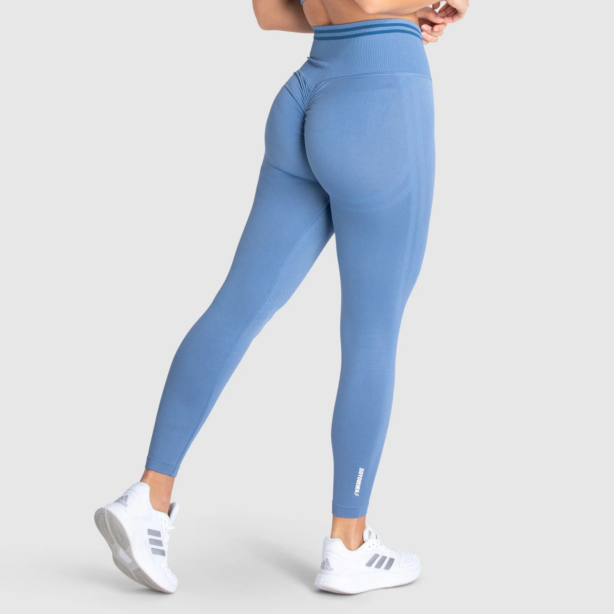 DYE Scrunch Seamless Leggings - Slate Blue