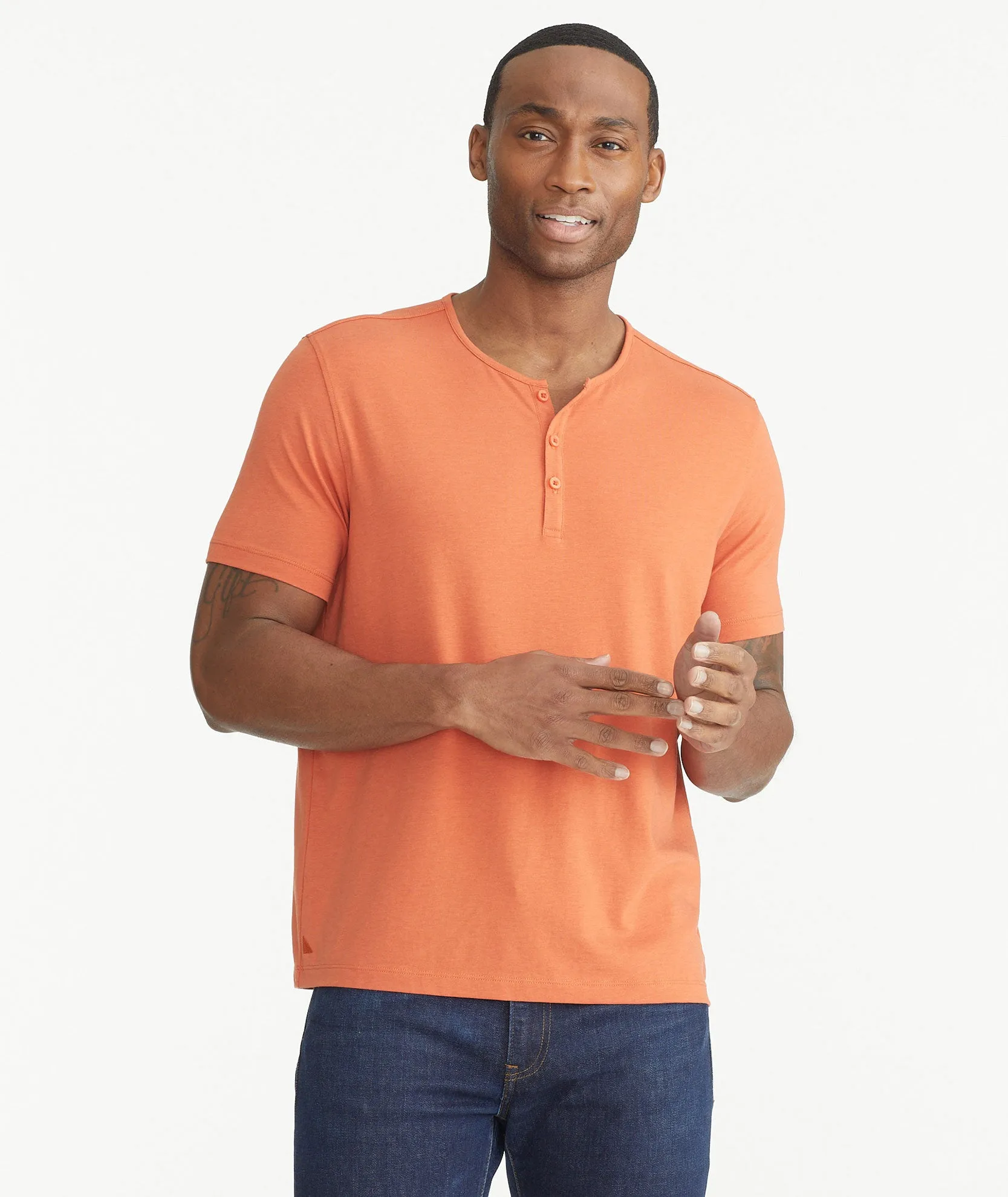 EcoSoft Short-Sleeve Henley