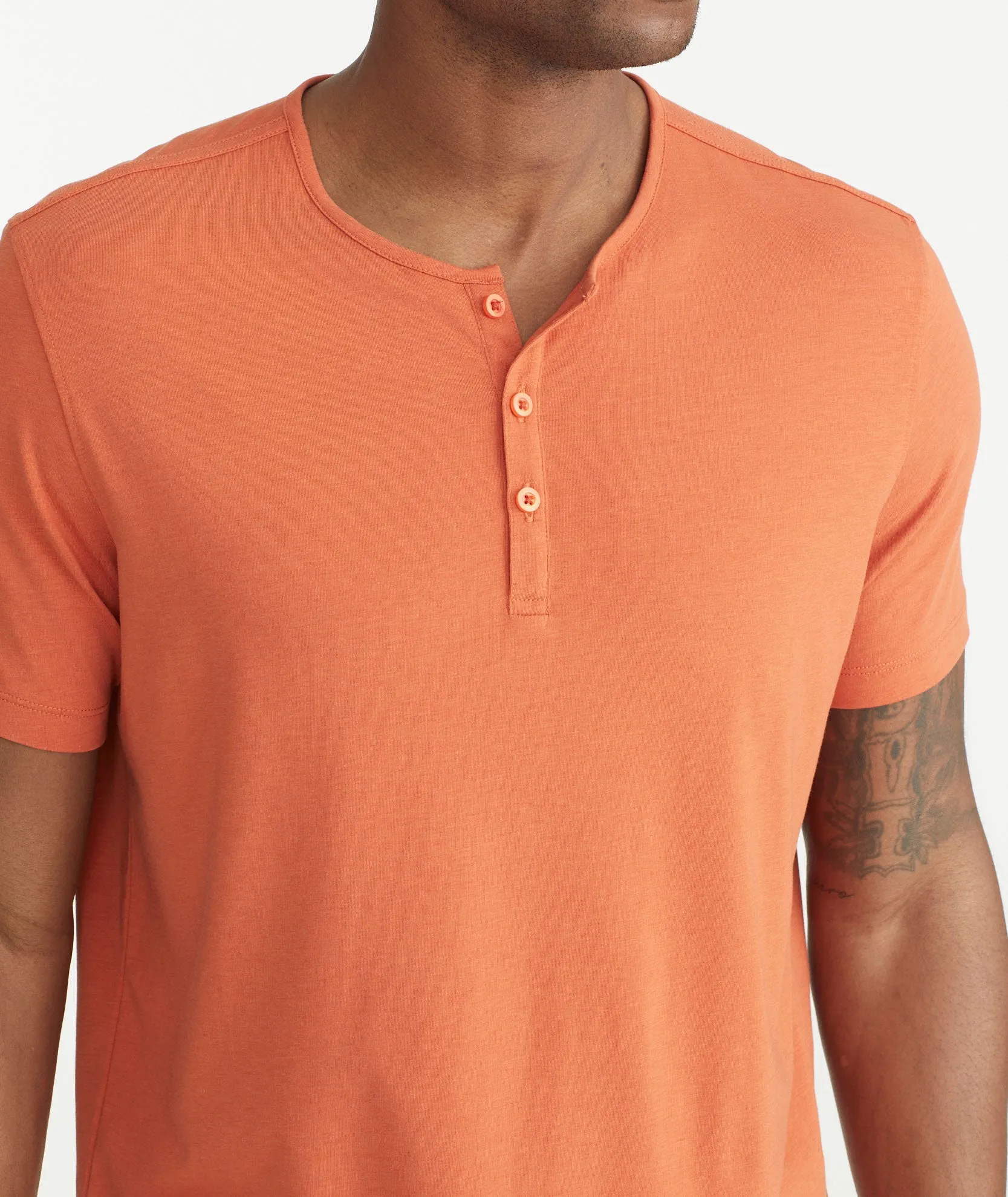 EcoSoft Short-Sleeve Henley