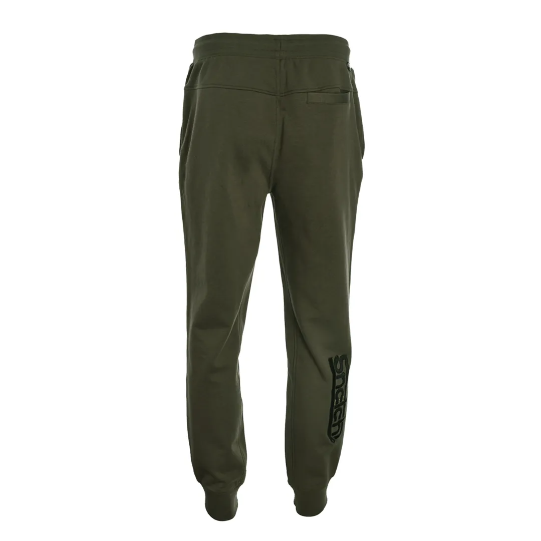 Embroidered Track Pant Slim Fit Olive - SM6001OV