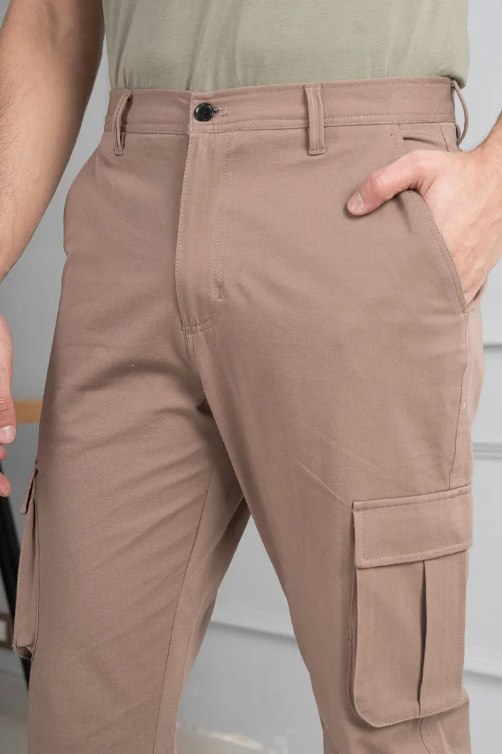 Fawn Khaki Stretch Cargo Pants