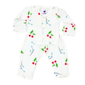 Full sleeve Jabla -Pyjama Set -Organic Muslin -Berry