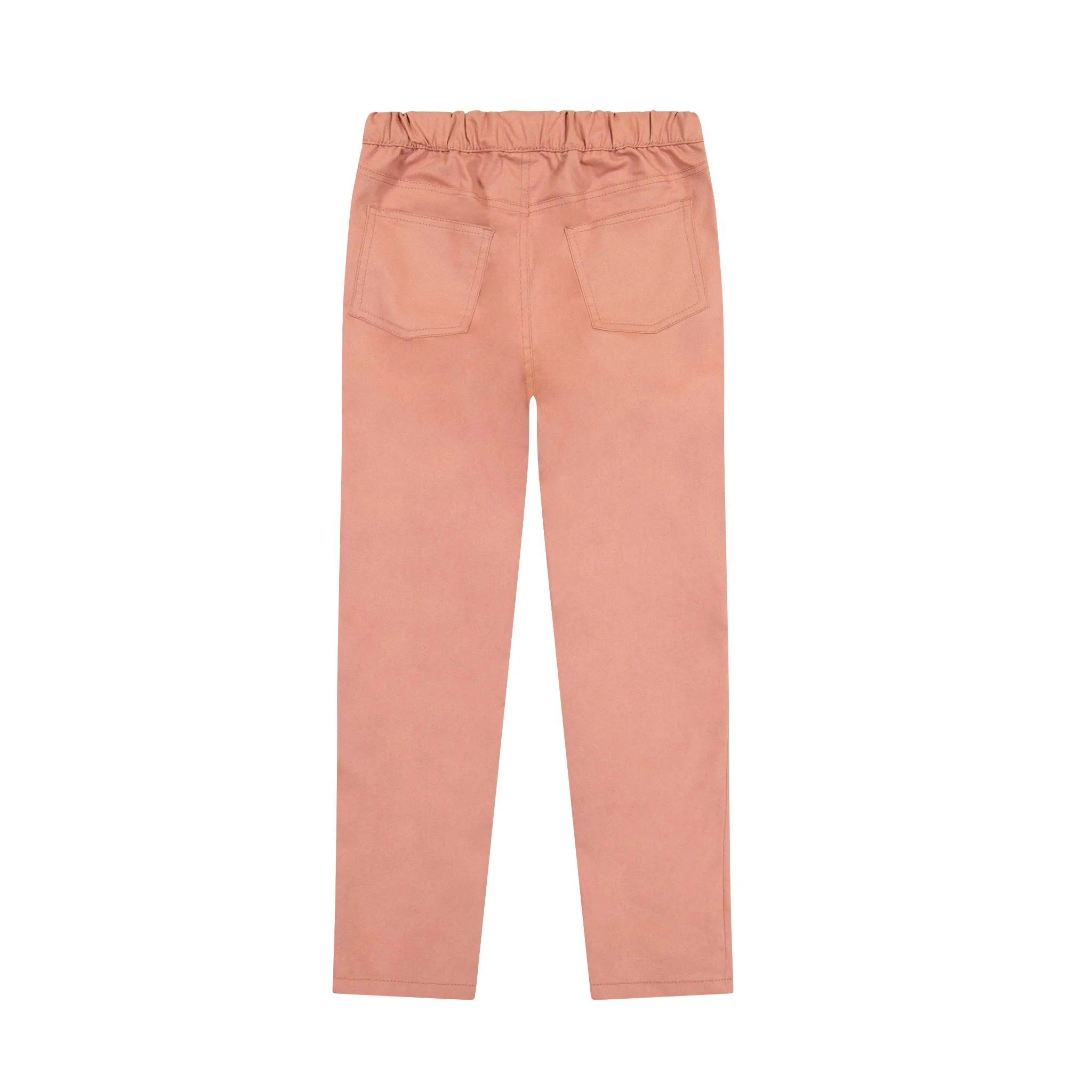 Girls Pink Woven Pants (5-8 Years)