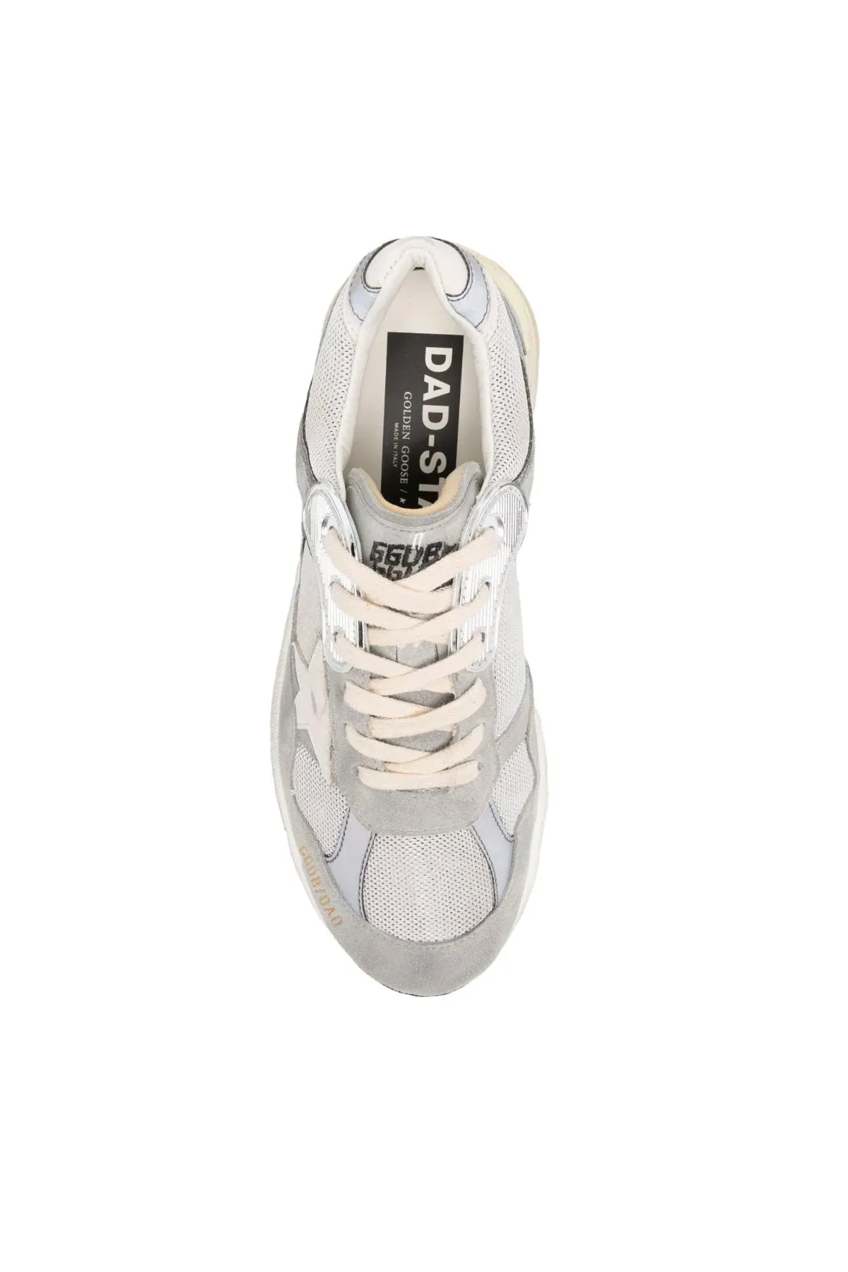 Golden Goose Running Dad Sneakers - Grey/ Silver/ White