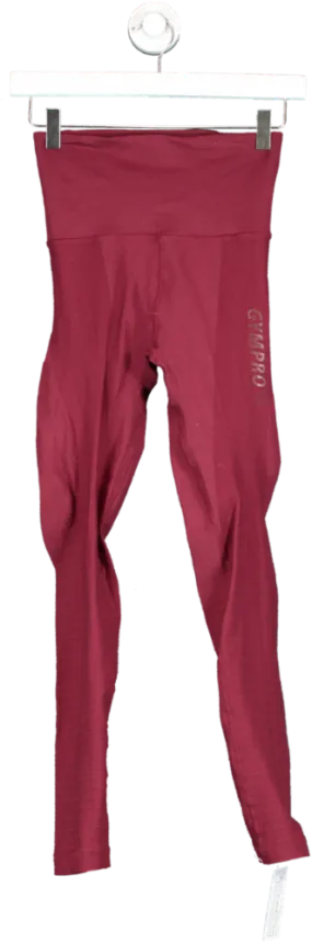 Gympro Red Rai Seamless Leggings UK S