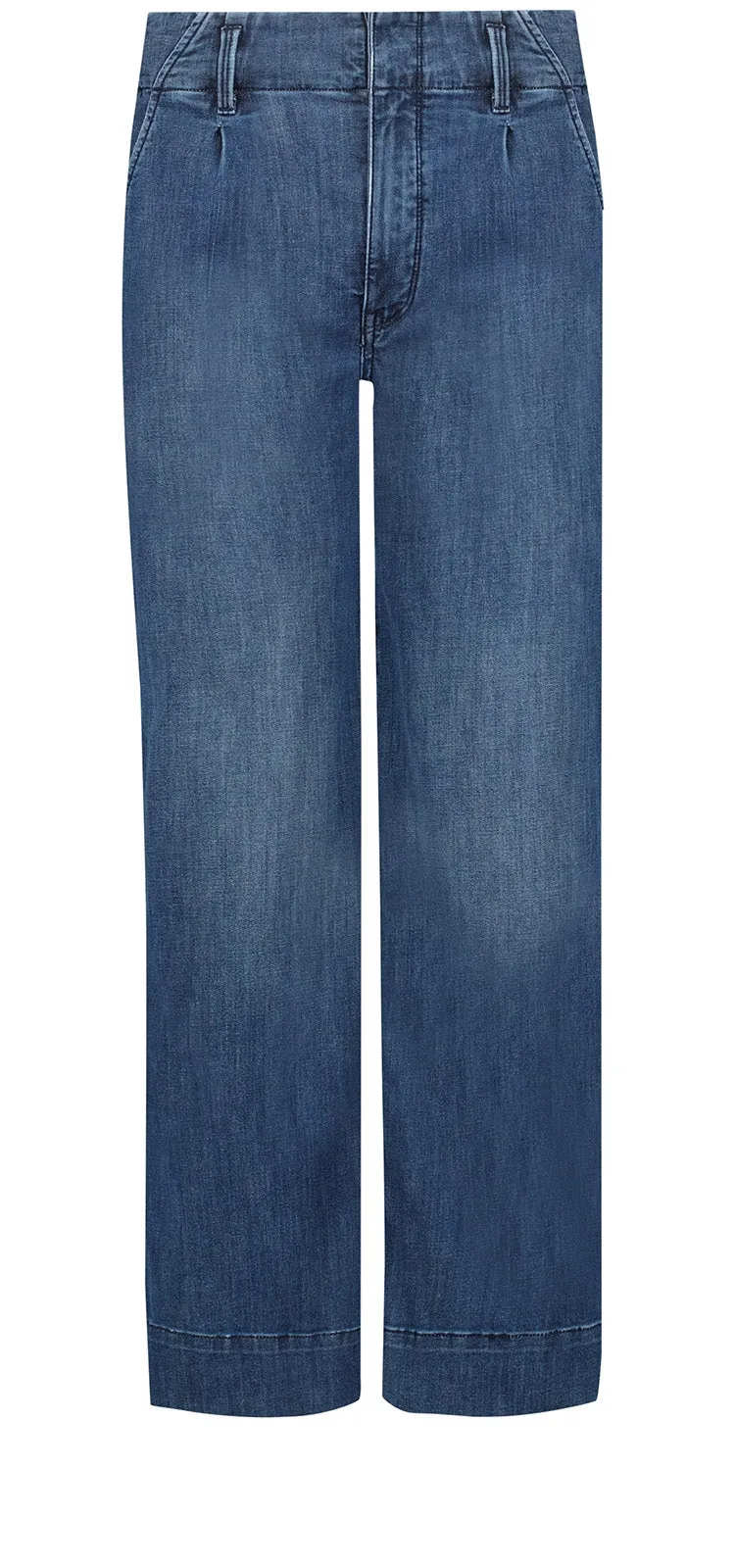 High Rise Mona Wide Leg Trouser Blauw Premium Denim | Reminiscent