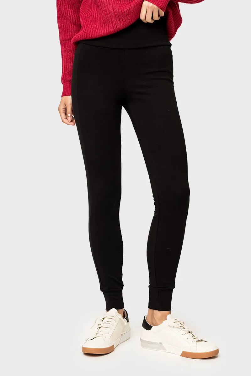 High Waist Essential Soft Ponte Jogger Legging