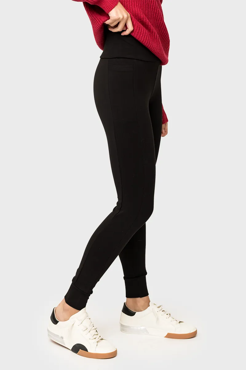 High Waist Essential Soft Ponte Jogger Legging