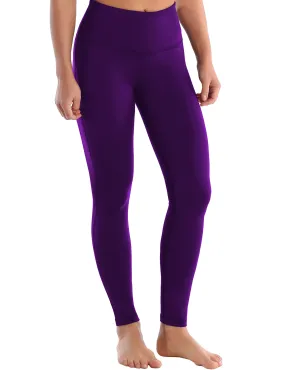 High Waist Side Line yogastudio Pants eggplantpurple_yogastudio