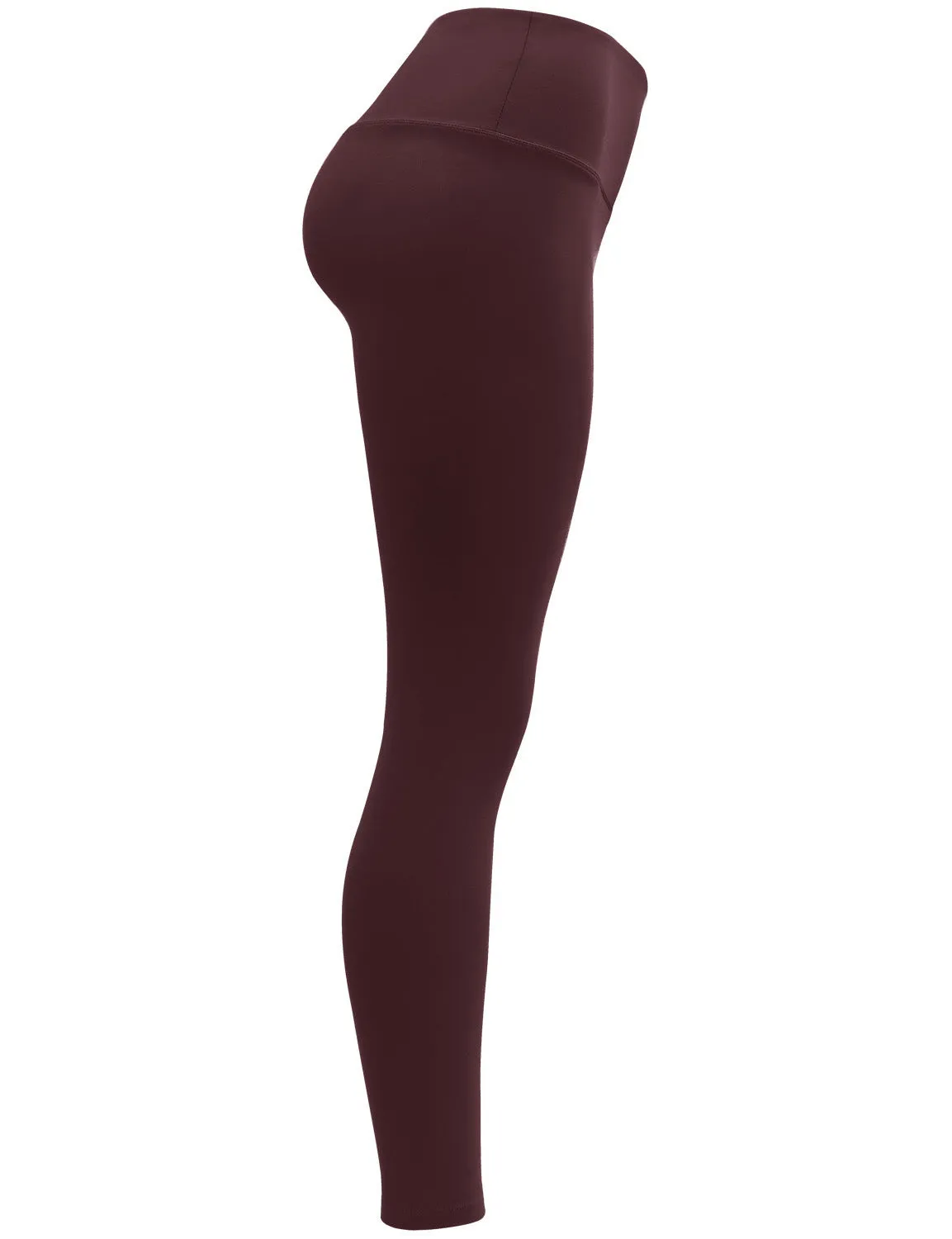 High Waist Yoga Pants mahoganymaroon