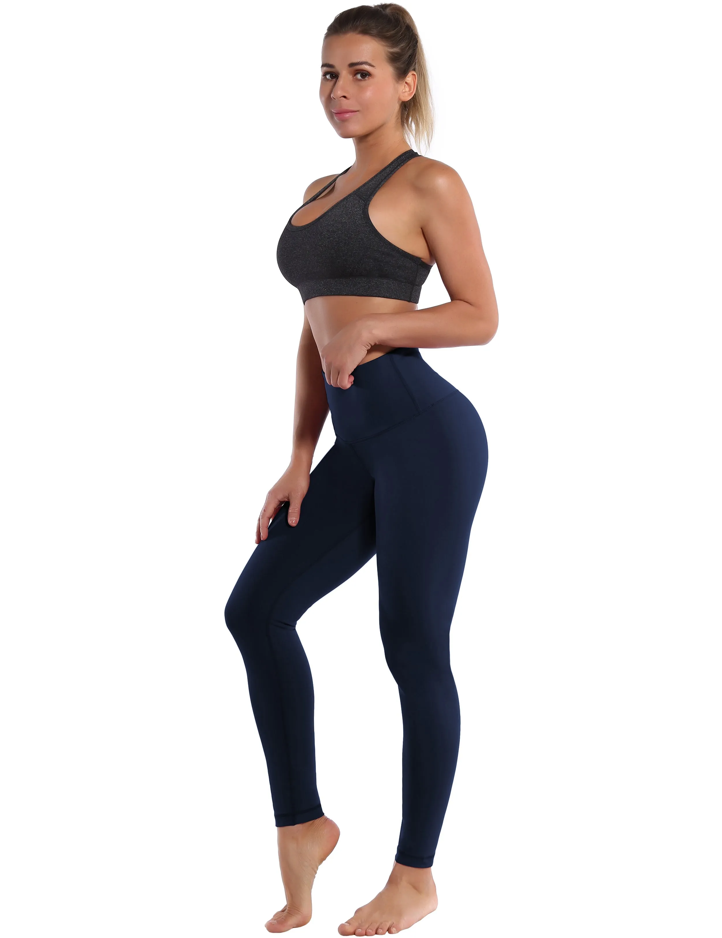 High Waist yogastudio Pants darknavy_yogastudio