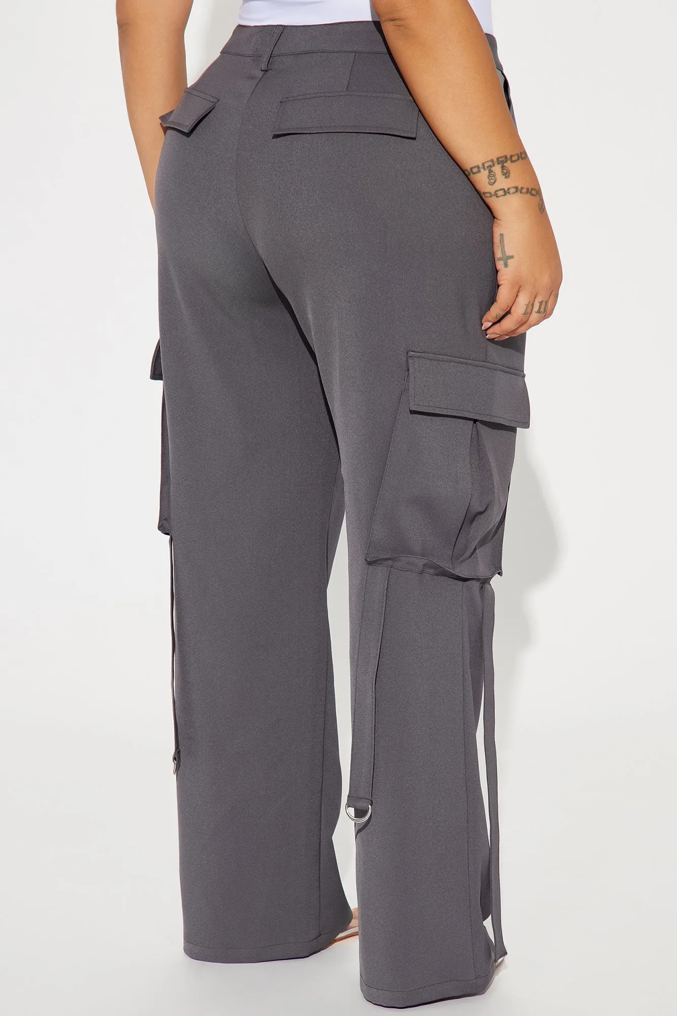 Isabella Cargo Trouser - Charcoal