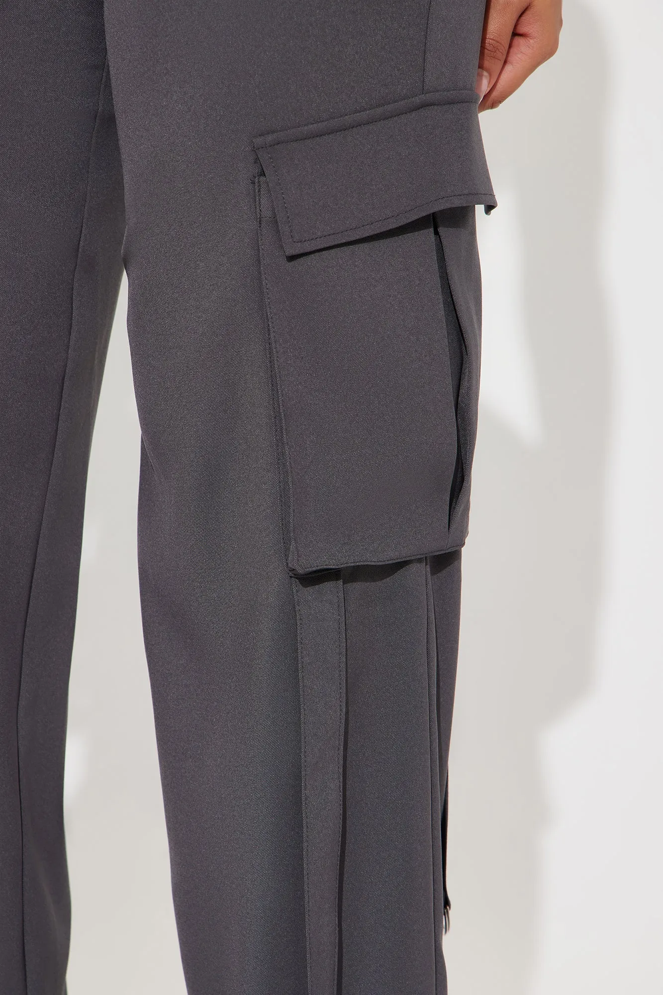 Isabella Cargo Trouser - Charcoal