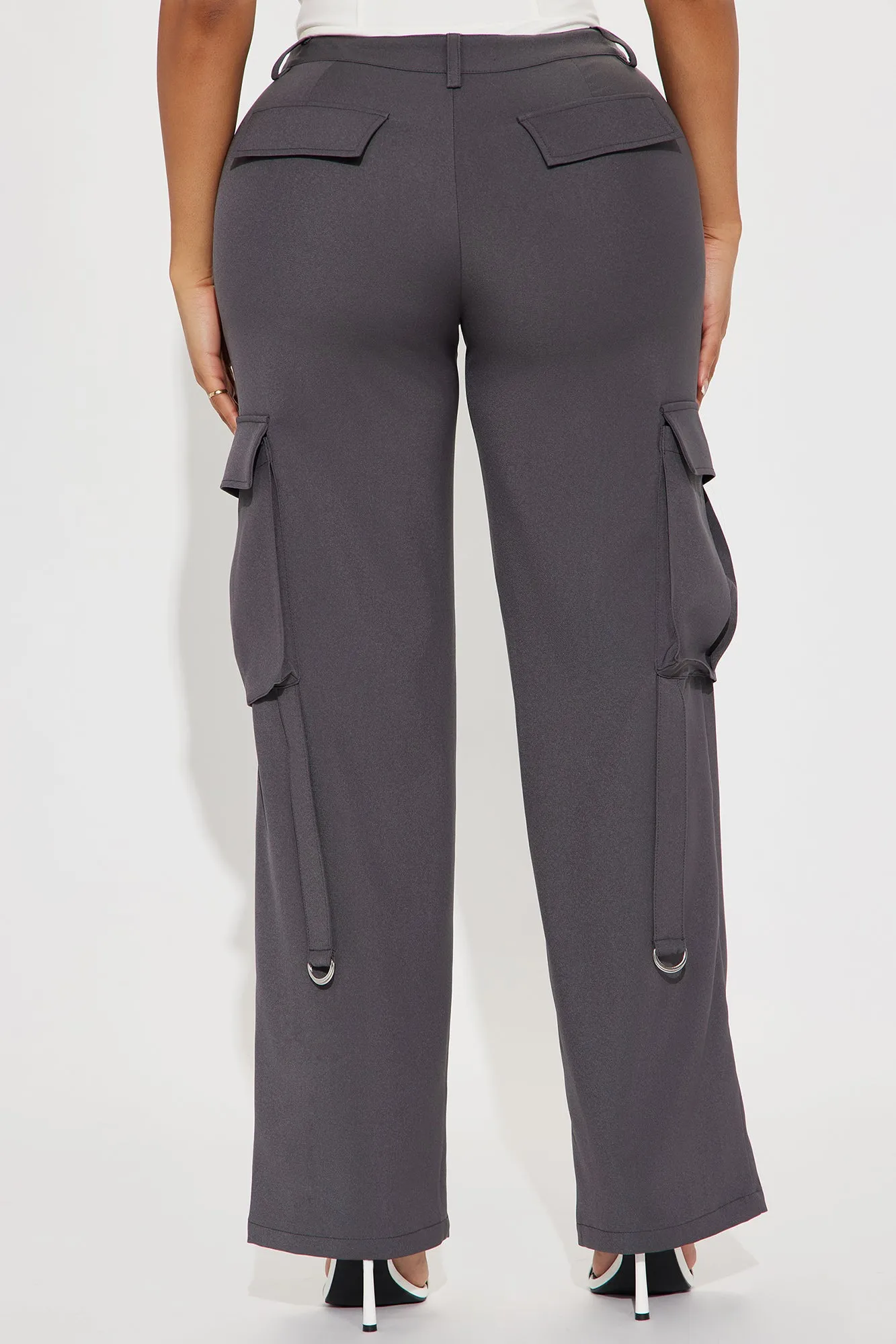 Isabella Cargo Trouser - Charcoal