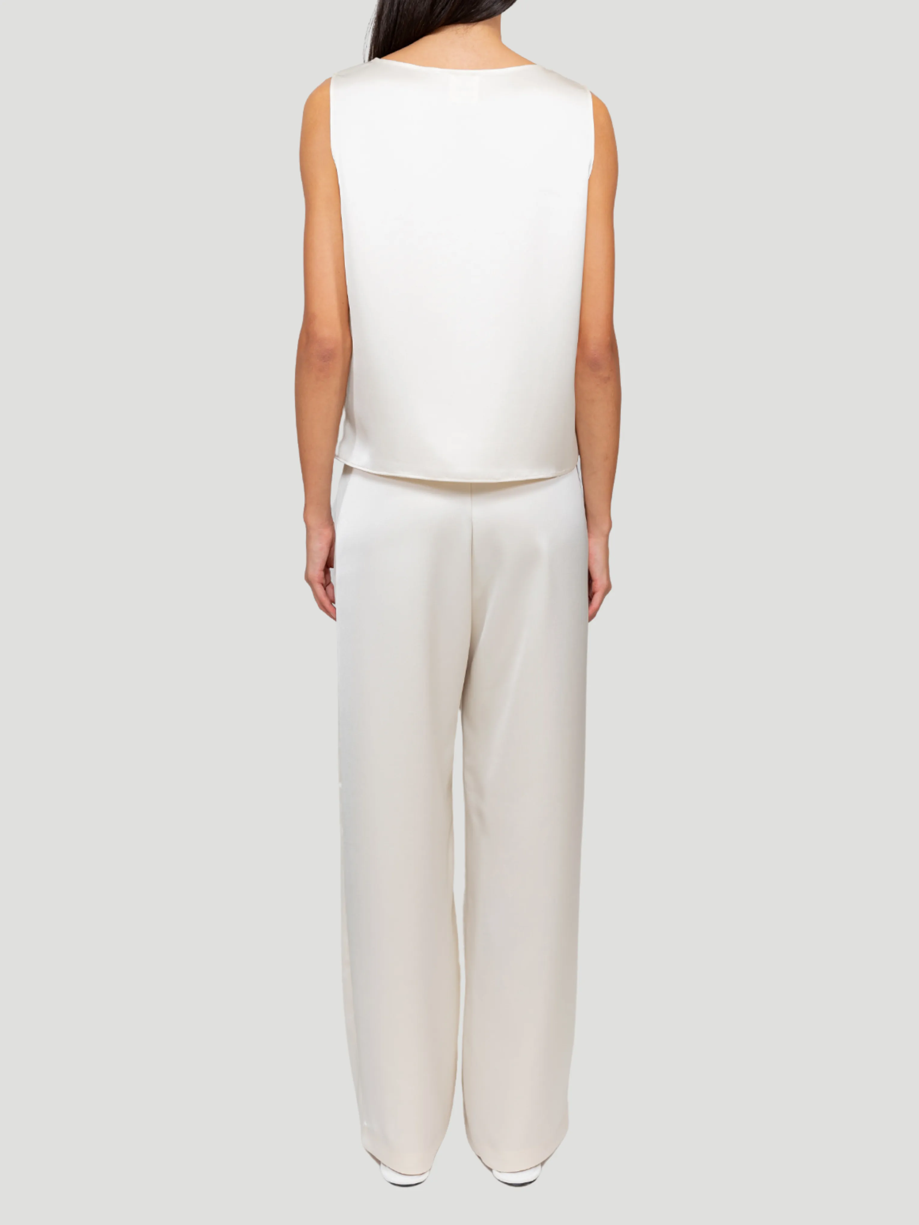 Ivory Barb Wide Leg Pant