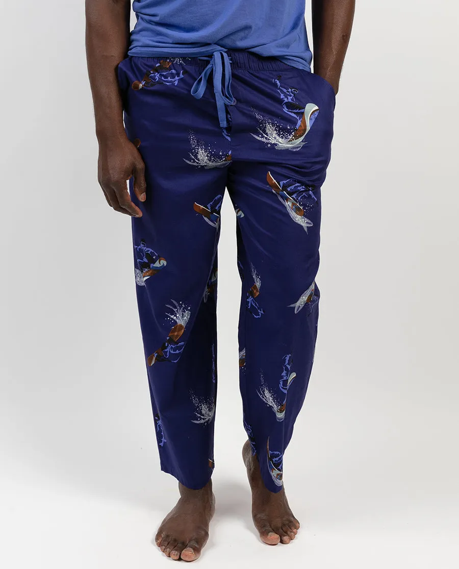 Jamie Snowboarder Print Pyjama Bottoms