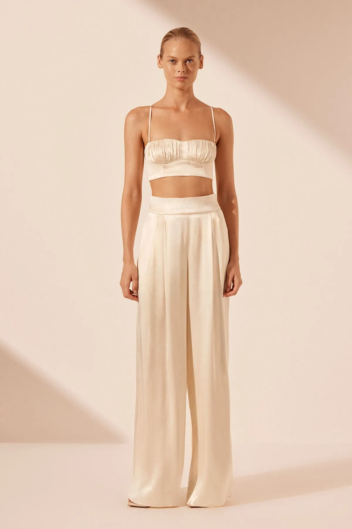 LA LUNE TUXEDO TROUSER - CREAM