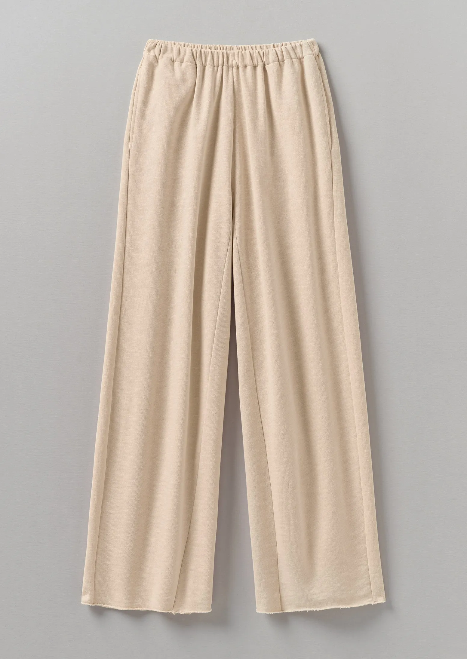 Loop Back Jersey Wide Leg Pants | Shell